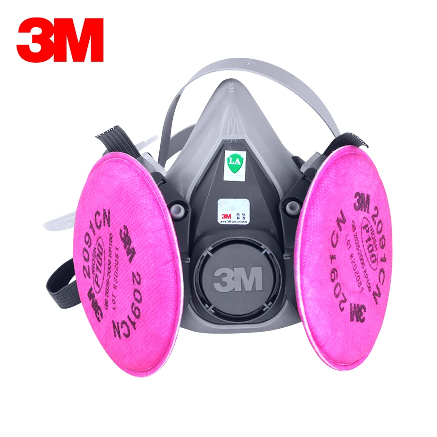 3M 6200 с 2091 P100 античастичные фильтры 3in1 маска спрей краска промышленный PM2.5