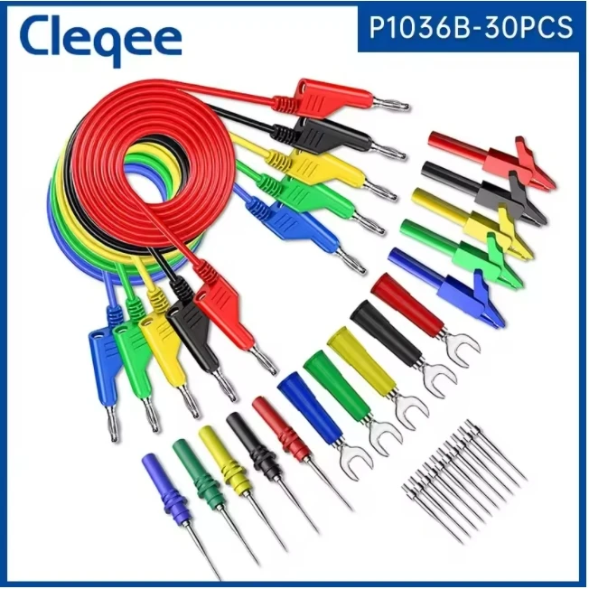 Cleqee P1036 комплект тестовых проводов 4 мм