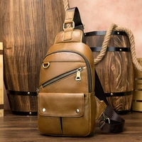 2022 luxury fashion chest bag for men top layer cowhide multifunctional shoulder backpack high capacity designer leather wallet