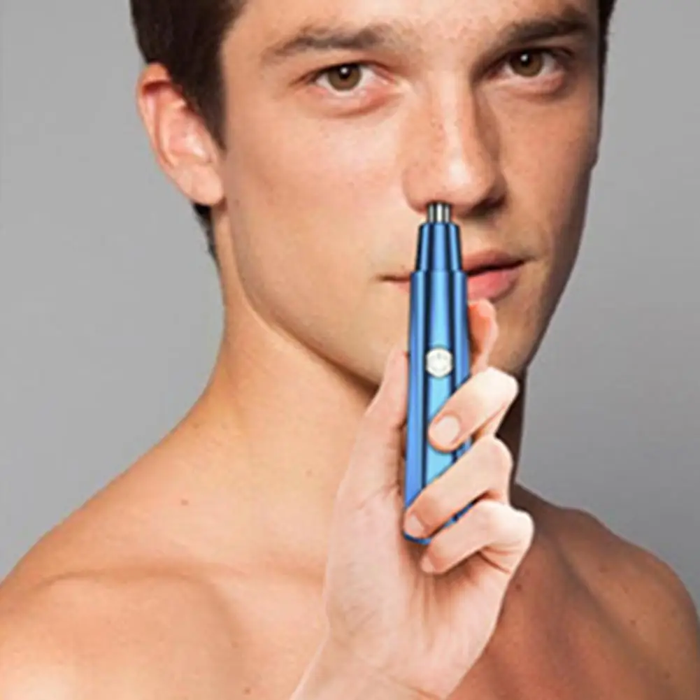 

Электрический триммер I5W3 для волос в носу, Перезаряжаемый USB-триммер с круглой головкой, вращение на 360 градусов, уход за лицом, носом