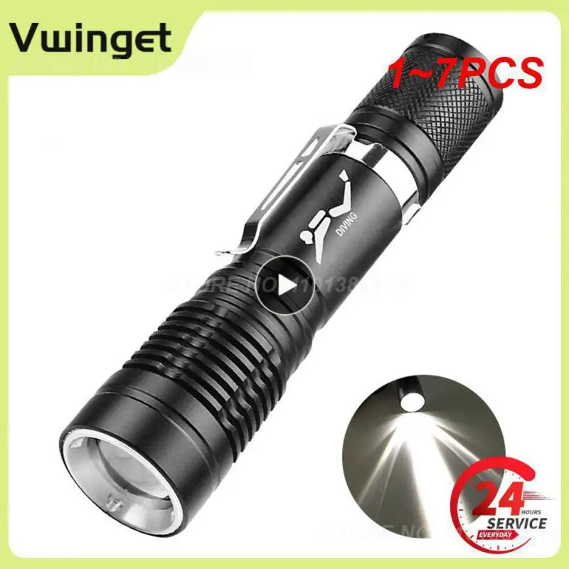 

Фонарик из алюминиевого сплава, водонепроницаемый, 1-7 шт.