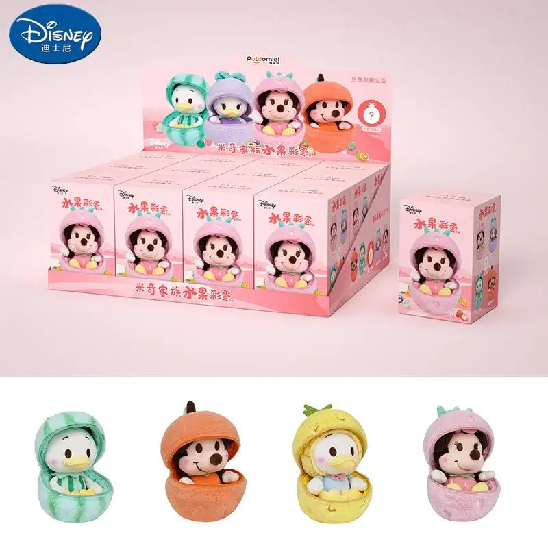 

Disney Cartoon Mickey Family Fruit Egg Blind Box Donald Duck Daisy Minnie Plush Doll Ornament Pendant Keychain Birthday Gift