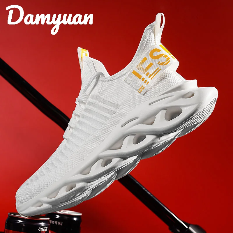 Damyuan 2020 Fall Winter New Fashion Flying Weaving Comfortable Breathable Male Sneakers Anti-skid shock-absorbing running shoes