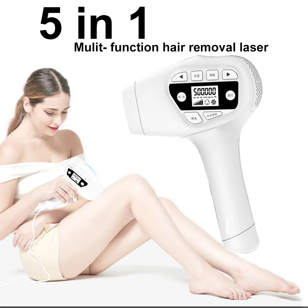 

IPL Hair Removal Laser 5 in 1 Epilator with LCD Display Photoepilator Whole Body Hair Remover For Women