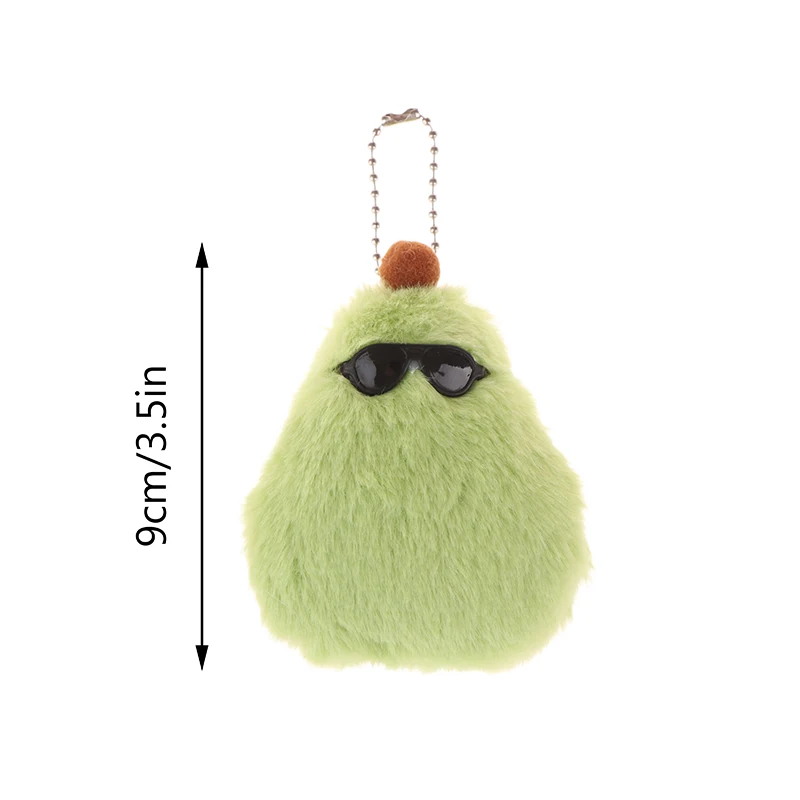 Милый плюшевый брелок с зеленой грушей мультяшный фруктовый мягкий кукла кулон