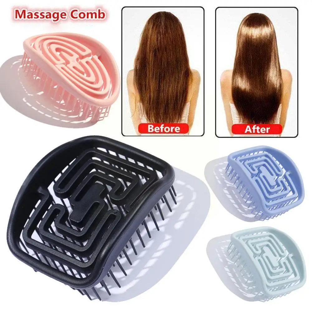 

Hair Comb Scalp Massage Hair Brush Wet Curly Detangle Women Comb Hairdressing Salon Hairbrush Tools Detangling Care Hair St I0W5