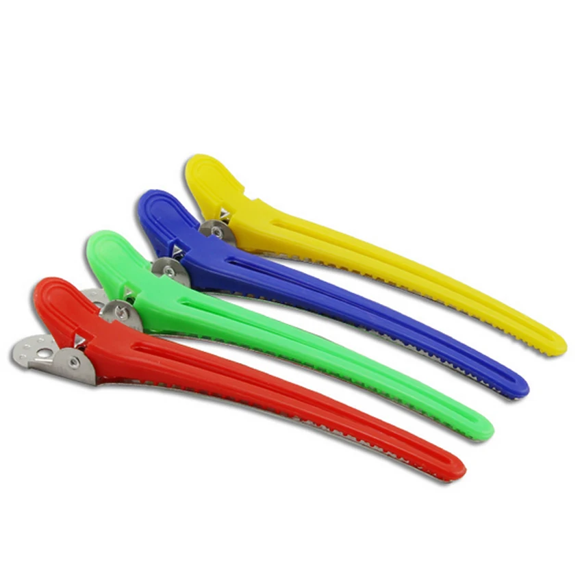 

Смешанные цвета 12 шт./компл. парикмахерские зажимы Алюминиевый и пластиковый парикмахерский набор зажимов для стрижки волос Инструменты дл...