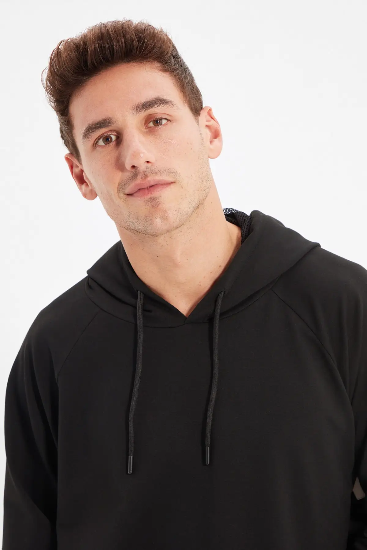 

Trendyol Men Oversize Long Sleeve Hooded Stripe Sweatshirt TMNAW22SW0074