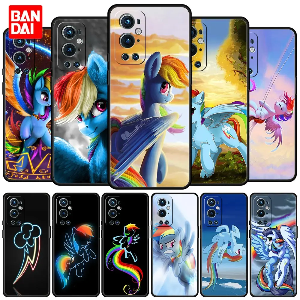 

Cover Case for OnePlus 8 8T 9 9R 9RT 10 Pro Nord CE N200 2 N100 N10 5G Bag Capa Armor Phone Cartoon Little Pony Rainbow Dash