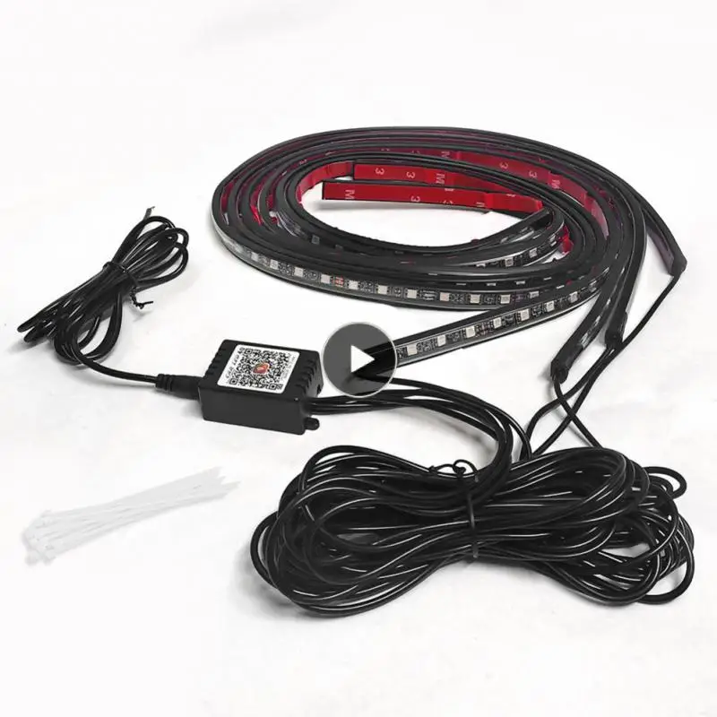 

Multifunctional Ambient Lights Seven Color Modification Lights Waterproof Rgb Atmosphere Lights Color Control Car Decorative