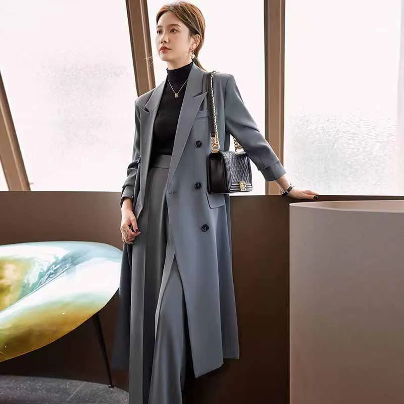 Женский двубортный блейзер Lucyever в корейском стиле