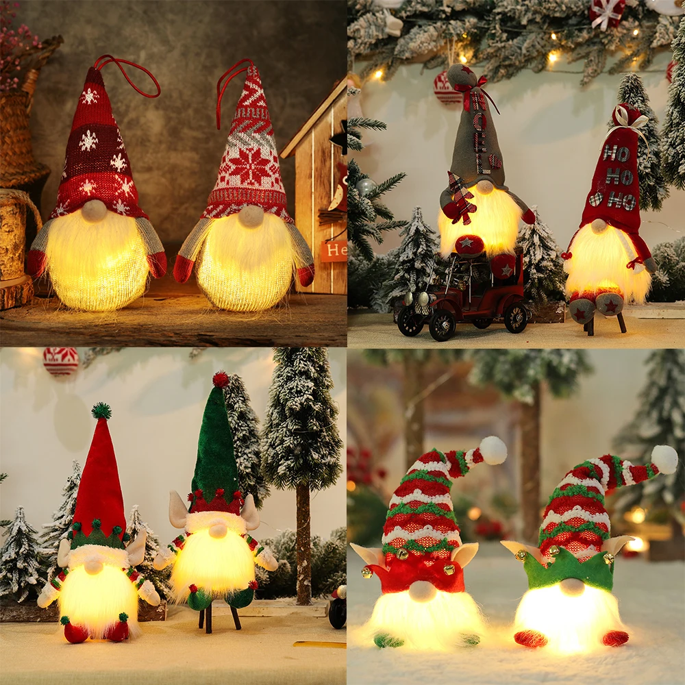 

Светильник лый гном, Рождественская Кукла без лица, Рождественское украшение для дома, Рождественское украшение, Рождество, Новый год 2022