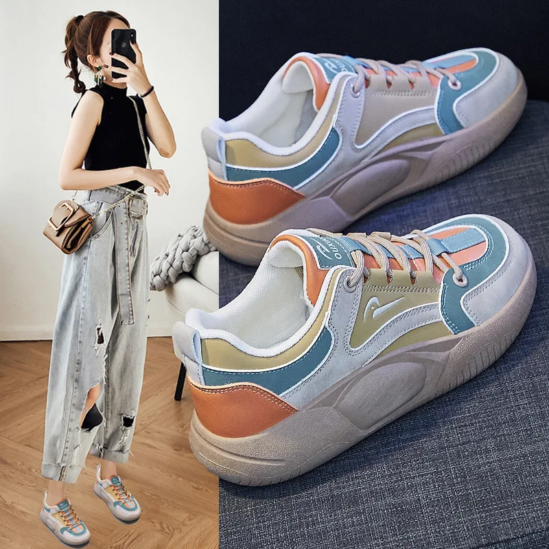 

Кроссовки женские кожаные, повседневная спортивная обувь, разные цвета