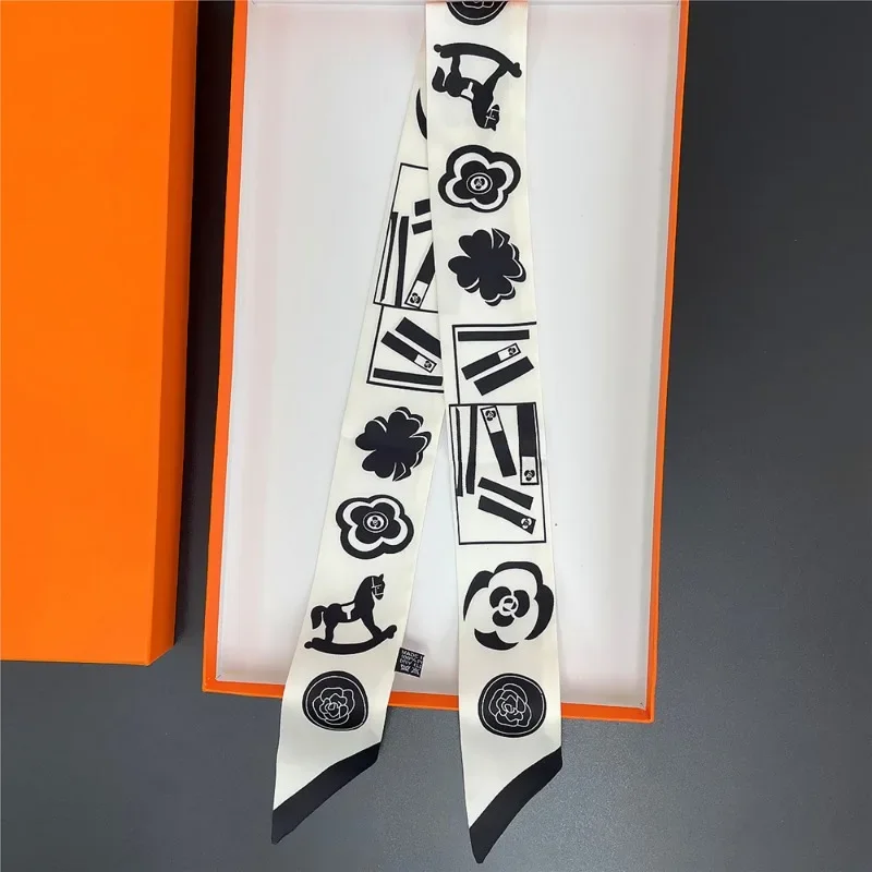 Длинный шелковый шарф