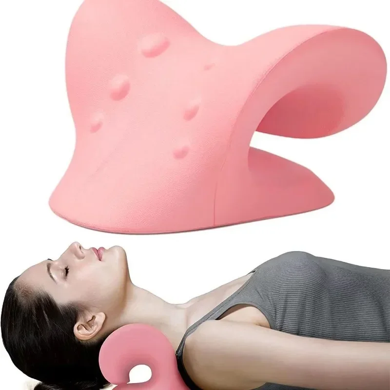 

1PCS Neck Shoulder Stretcher Relaxer Cervical Chiropractic Traction Device Pillow for Pain Relief Cervical Spine Alignment Gift