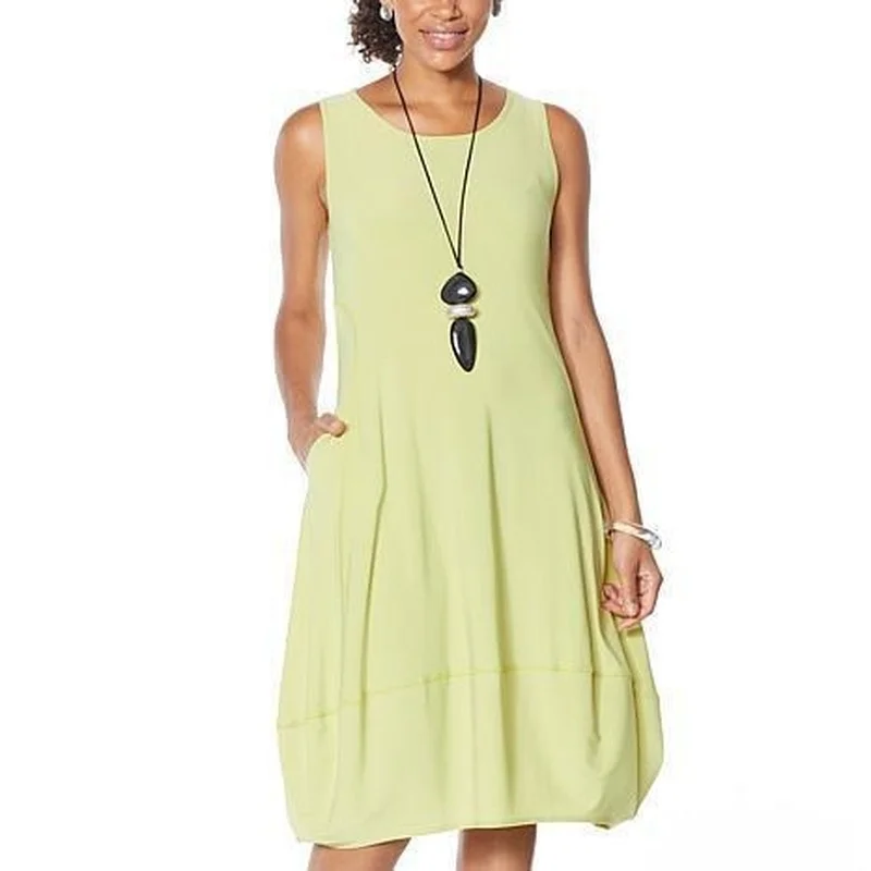 2023 Solid Color Vest Skirt Women's Summer Art Elegant Loose Suspender Dress A-shaped Fashion Casual Female Long Skirt