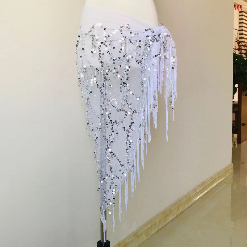 

Colorful Sequins Tassel Belly Dance Belt Show Costumes Belly Dance Hip Scarf For Women Thailand/india/ Dance Skirt Waist Chains
