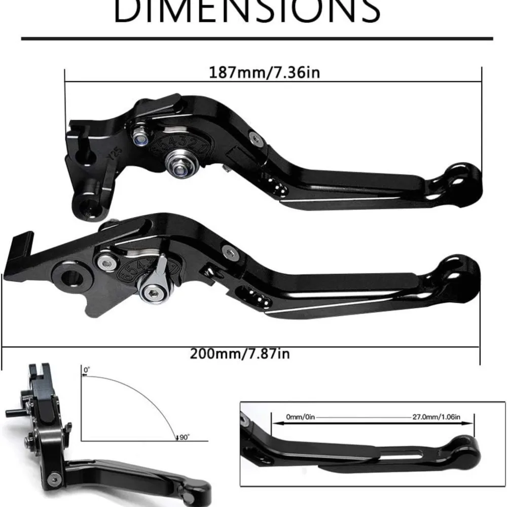 Регулируемые складные рычаги, детали двигателя для HONDA VTX1300 2003-2010 2009 2008 2007 2006 2005 2004, рычаг сцепления, тормозной рычаг (art.: 3920ce01d22e2) - 3920ce01d22e2