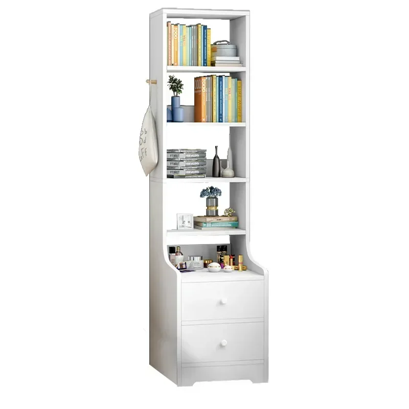 Высокая прикроватная полка простой современный скандинавский книжный шкаф для