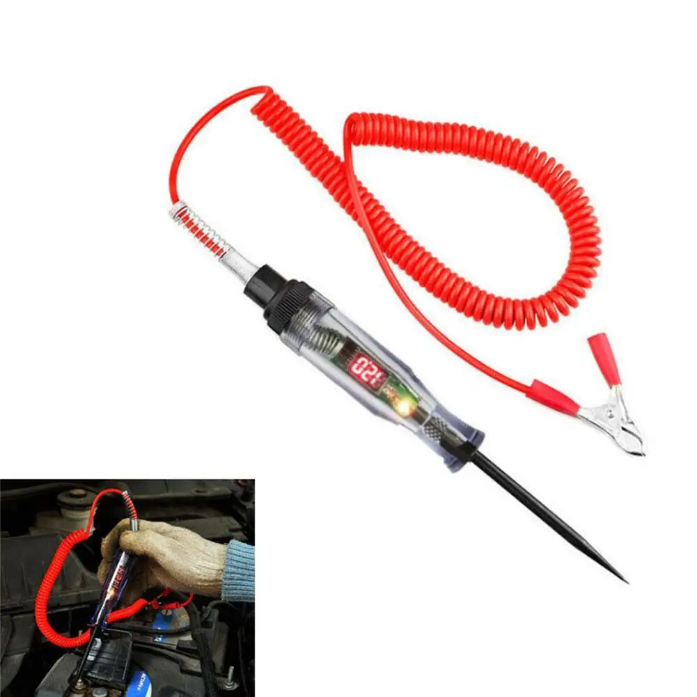 

3-70V 6-24V Lcd Car Truck Voltage Circuit Tester Digital Display Electric Pen Probe Pen Light Bulb Automobile Diagnostic Tools