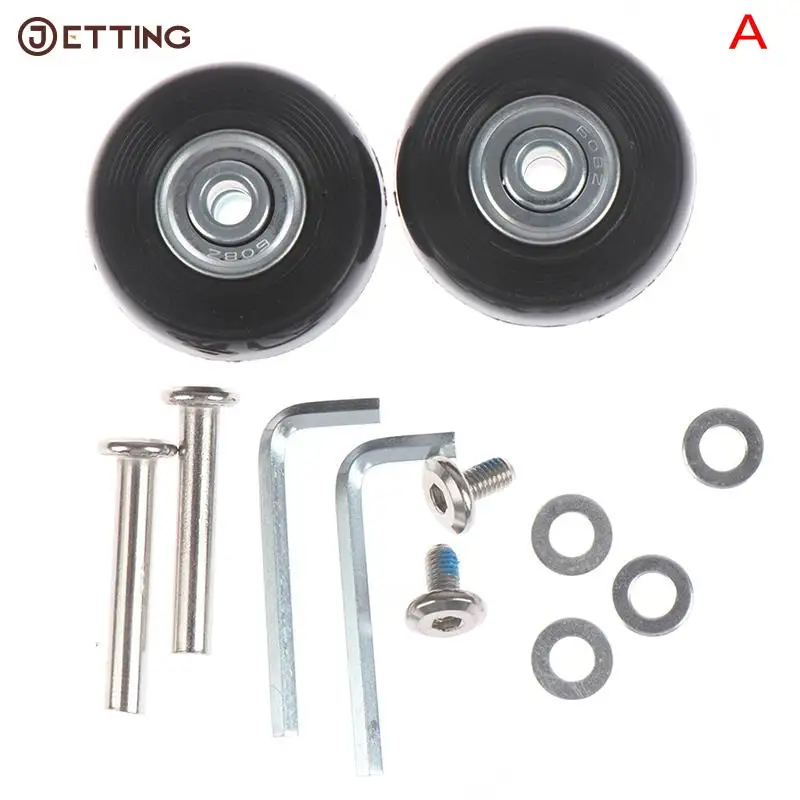 1 комплект 5 размеров черный чемодан на колесиках сменные колесики с осями