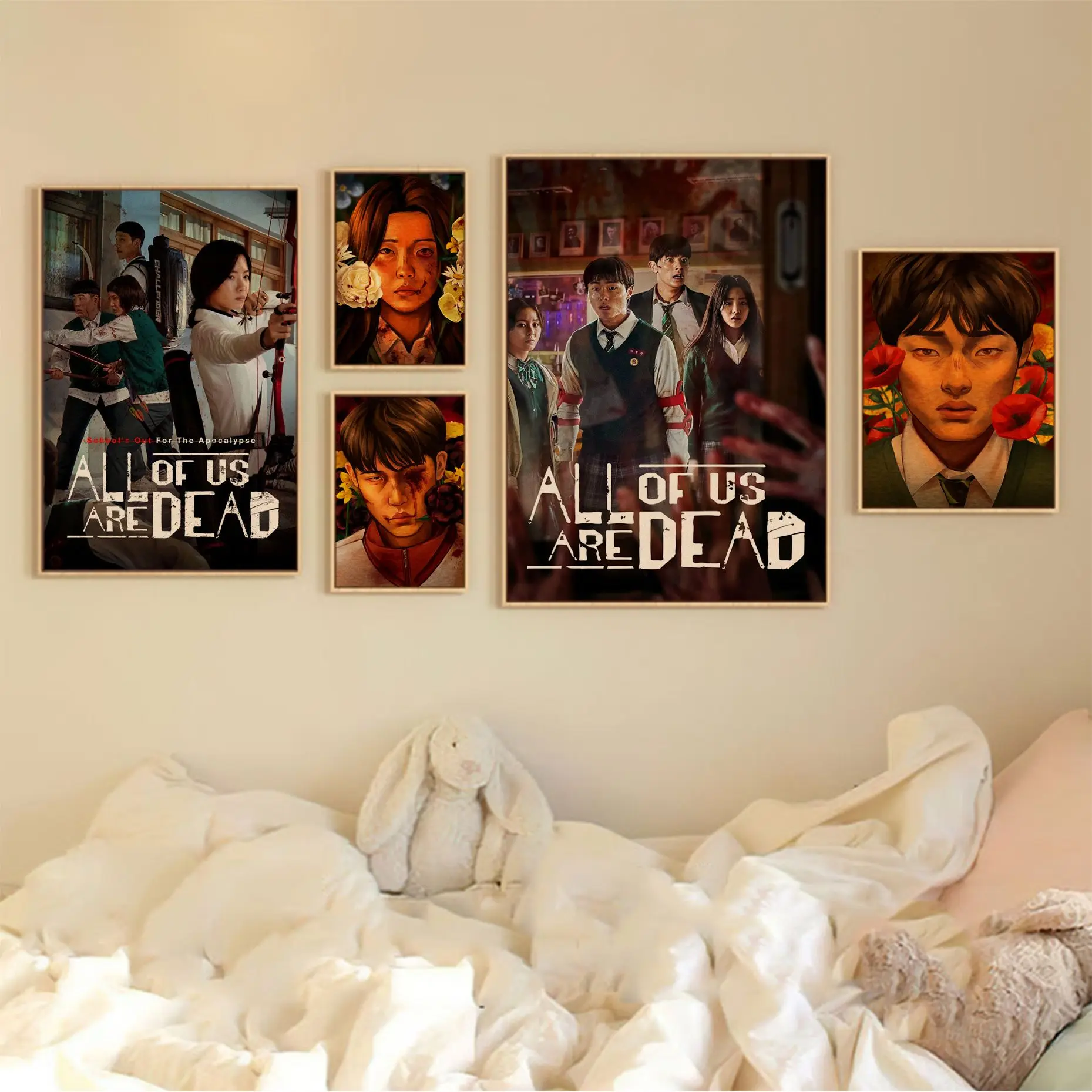 

All of Us Are Dead TV Drama Vintage Posters Wall Art Retro Posters for Home Home decor