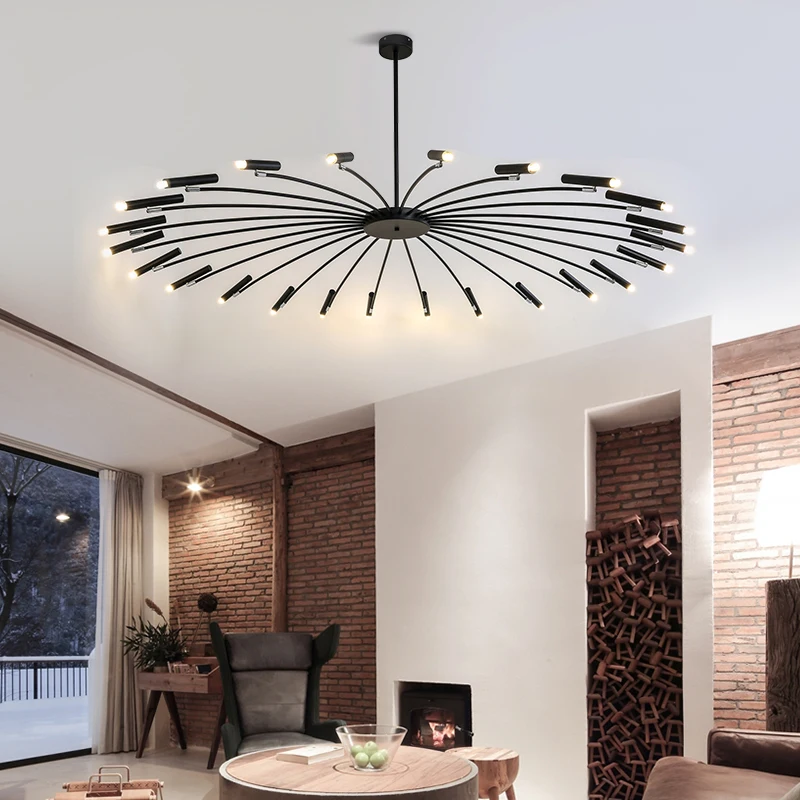 

Modern Nordic simple design chandelier personality dining room Living Room Bedroom Creative art interior lighting