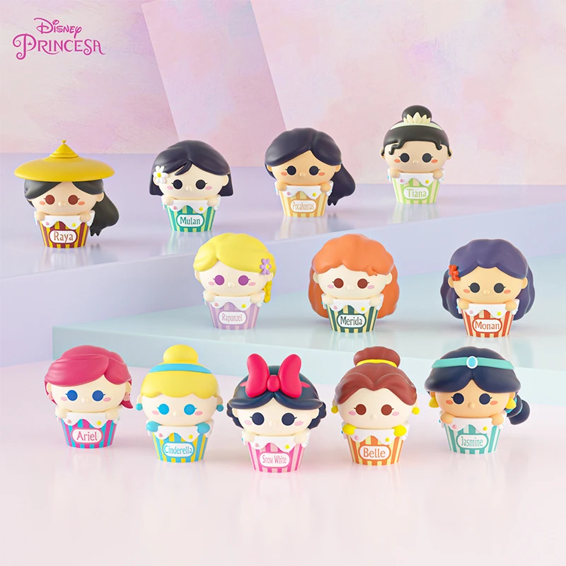 Toys Mini Bean Princess Series Mulan Ariel Cinderella Snow White Belle Rapunzel Anime Action Model Room Decoration