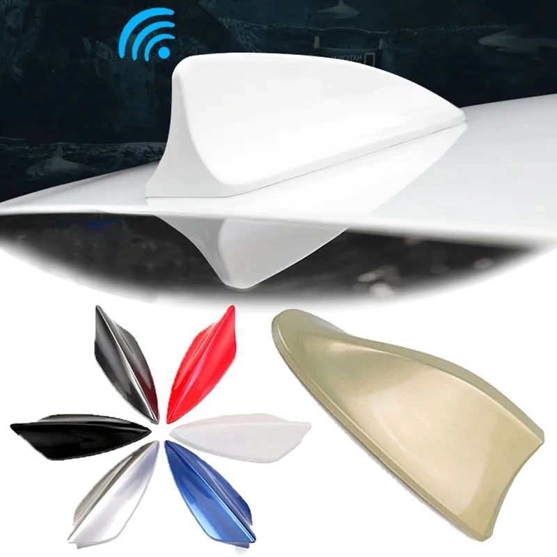 

Universal Car Radio Sharks Fin Antenna Car Radio FM Antenna Signal Amplifier Aerial Decoration For Car Model Car Styling