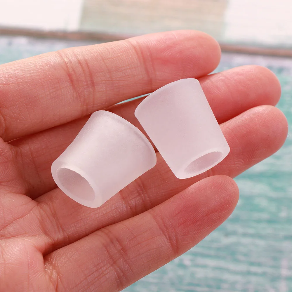 6Pcs Transparent Gel Fingers Protector Corn Corrector Hammer Toe Separator Orthotic Silicone Tube Separation Protection - купить по