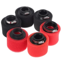1pc black red straight neck foam air filter 35mm 38mm 42mm 45mm 48mm sponge cleaner moped scooter dirt pit motorcycle bike