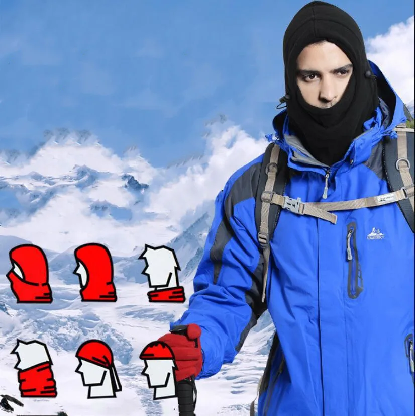 Winter Balaclava Outdoor Sports Camping Hiking Scarf Face Bandana Motorcycle Bicycle Ski Face Mask Windproof Thermal Head Cap