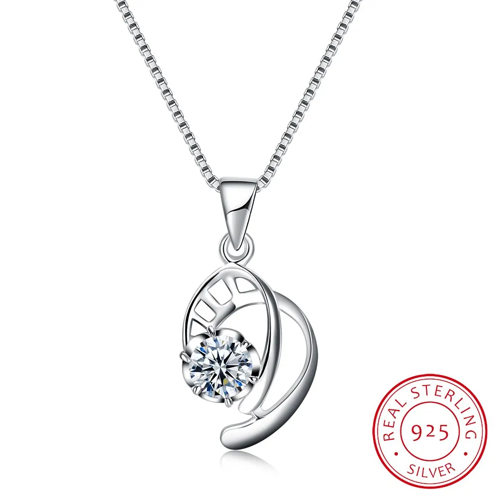 

Sterling Silver Necklace Stylish Zircon Necklace Elegant and Exquisite Boutique Jewelry