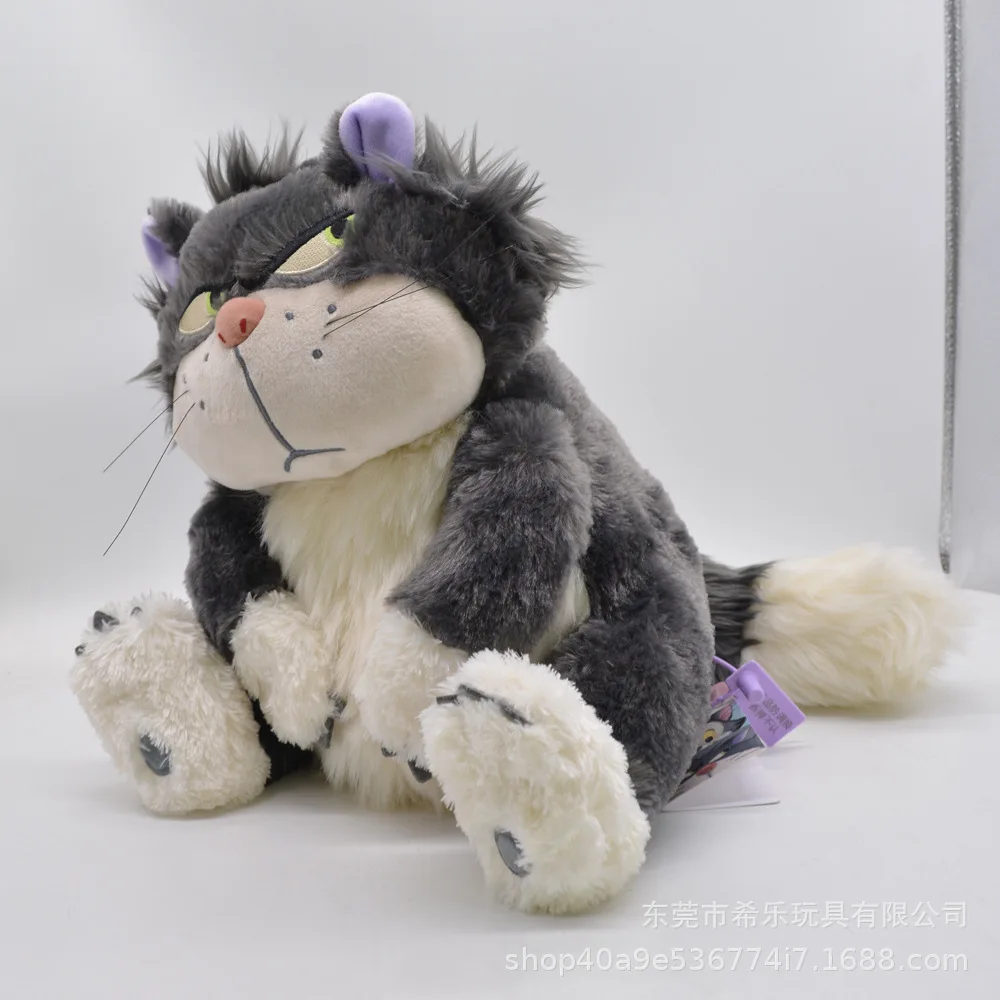 

30cm Anime Kawaii Lucifer Cat Plush Toy 2022 Bad Cats Lucifer Plushies Pillow Filling Cotton Cute Animals Stuffed Doll Kids Gift
