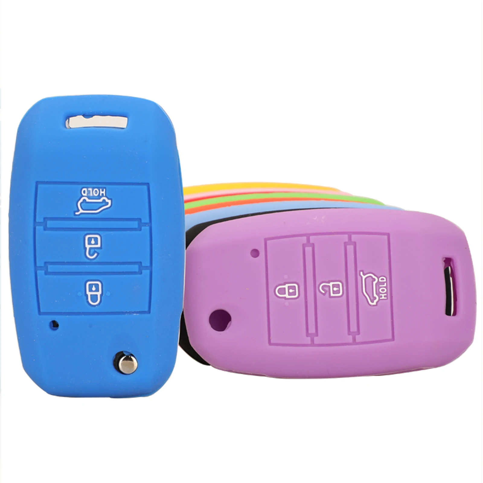 

Новый чехол для автомобильного ключа с дистанционным управлением и 3 кнопками, чехол для KIA Sid Rio Soul Sportage Ceed Sorento Cerato K2 K3 K4 K5, держатель для ключ...