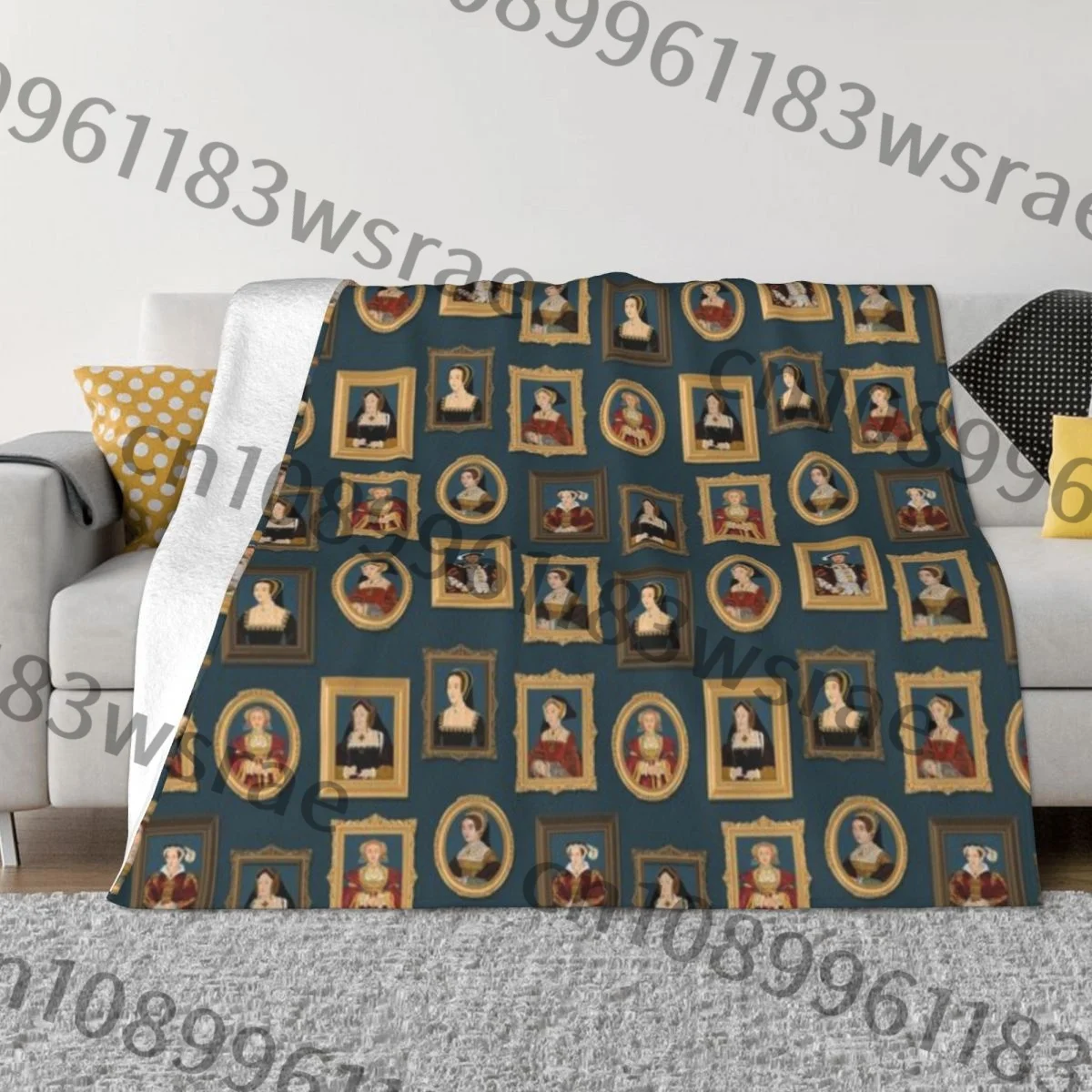 Генри VIII S Six Wives Gallery Ультрамягкое одеяло из микрофлиса