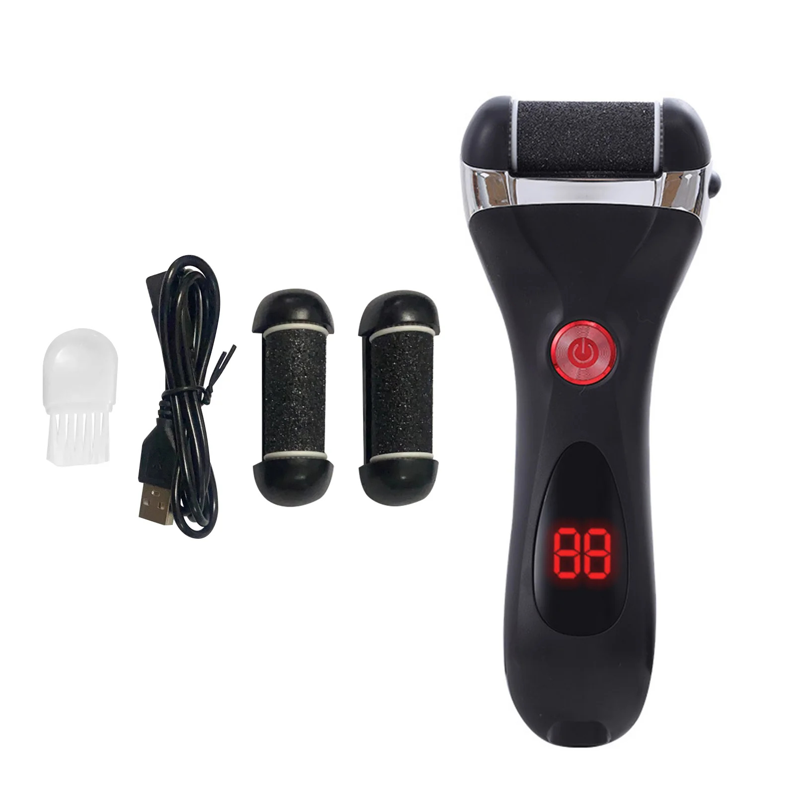 

Dead Skin Cracked Electric Callus Remover USB Rechargeable Replacement Head Pedicure Tool Trimmer ABS Portable Polishing Home