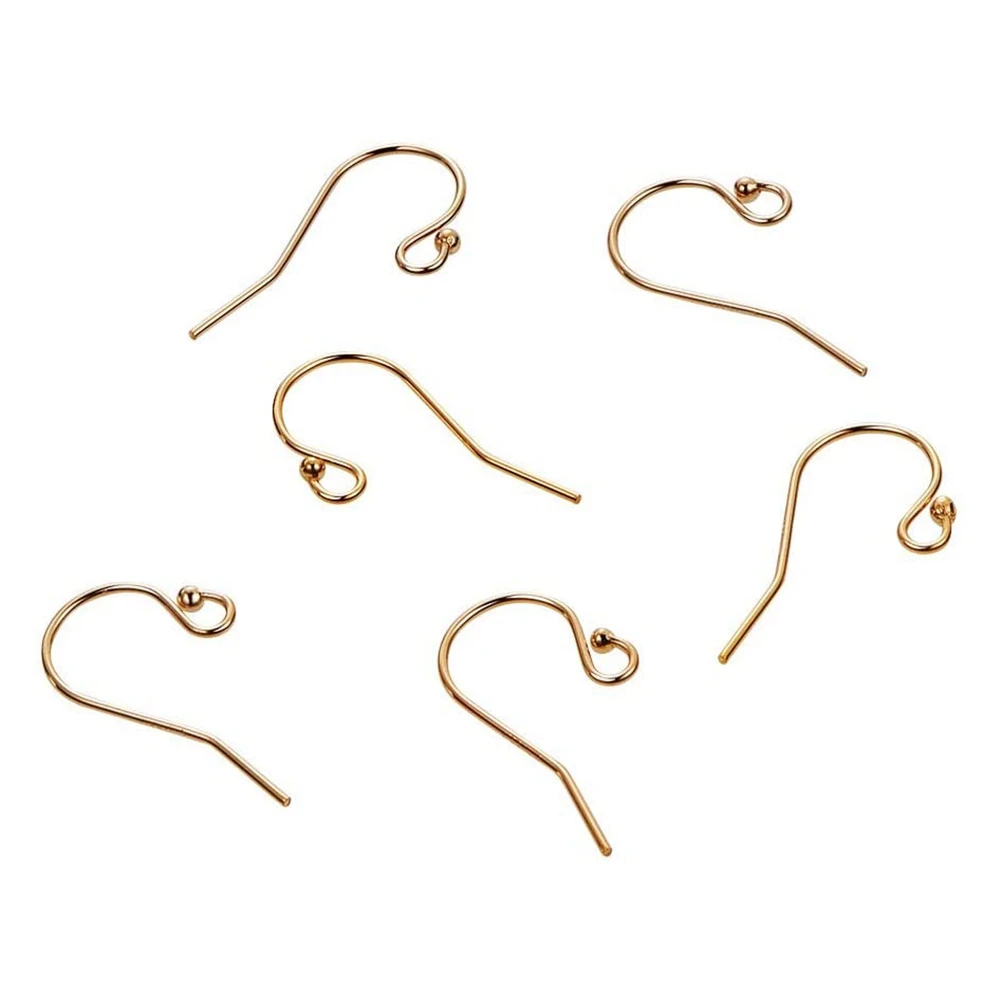 

3 Pairs 14K Gold Filled Earring Hooks Ball End Earring Wires Dangle Earring Findings for DIY Jewelry Making