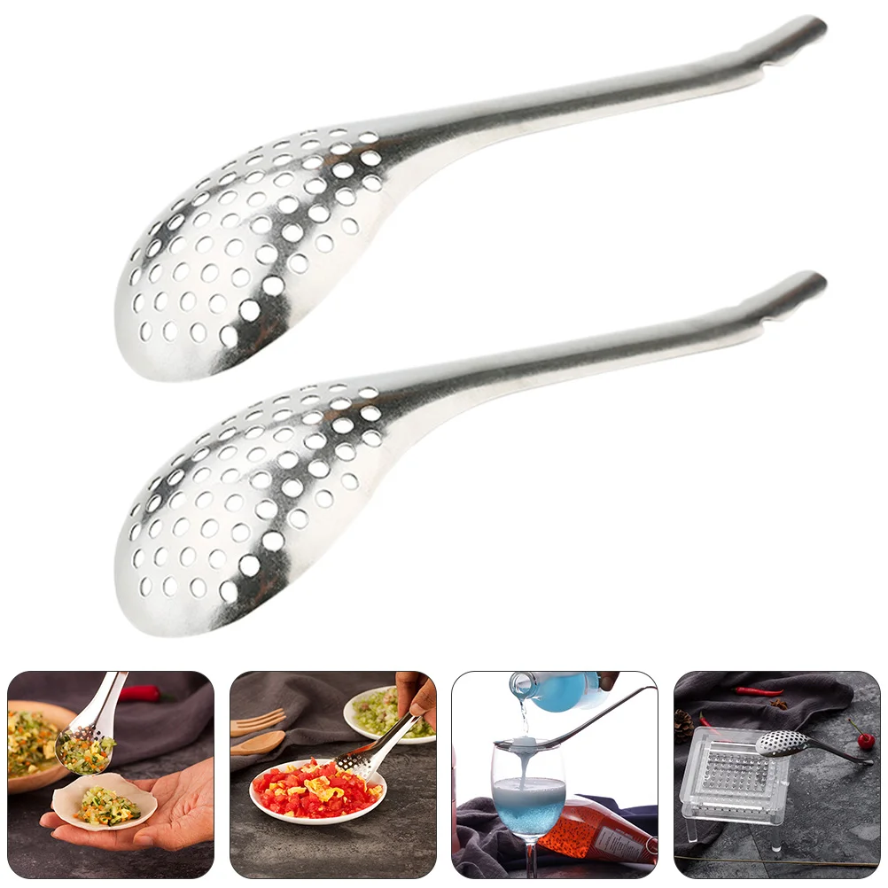 

Spoon Slotted Strainer Colander Scoop Cooking Steel Stainless Spoons Serving Food Caviar Skimmer Kitchen Cocktail Ladle Pasta