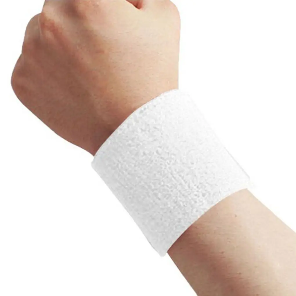 

Cotton Sweatband Multicolored Light-weight Free Size Pull Over Wristband Tennis Jogging Accessories Wrists Bandage Pink