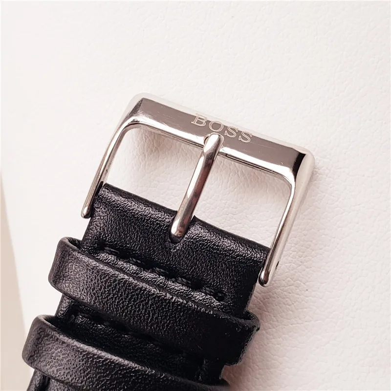 Fashion Hugo Boss Businees Mens Watch Casual Dial Quartz Movement Auto Date Wateproof Wristwatch Belt Strap Colck