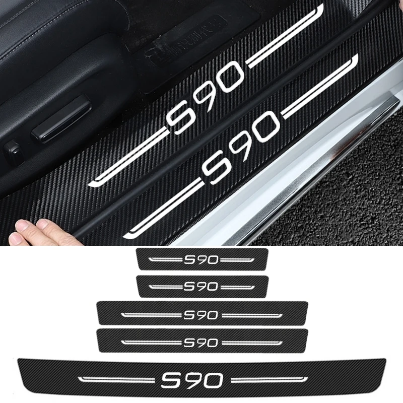 

5 шт., защитная пленка для заднего бампера автомобиля Volvo S90 2000-2021 2022