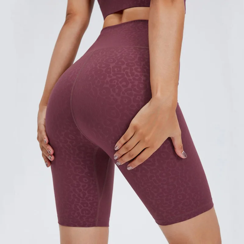 

Sexy Leopard Print High Waist Tight Women's Gym Shorts Short Woman Yoga Leggings Fitness Scrunch Butt’ Bum Legging Workout