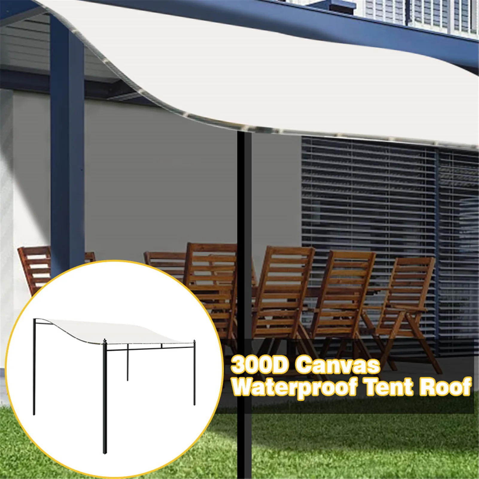 300D Outdoor Roof Replacement Canvas 