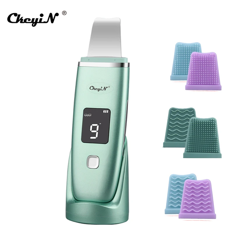 

Ультразвуковой скребок CkeyiN для кожи лица, устройство для глубокого очищения лица, удаления морщин, черных точек, лифтинга и ухода за кожей