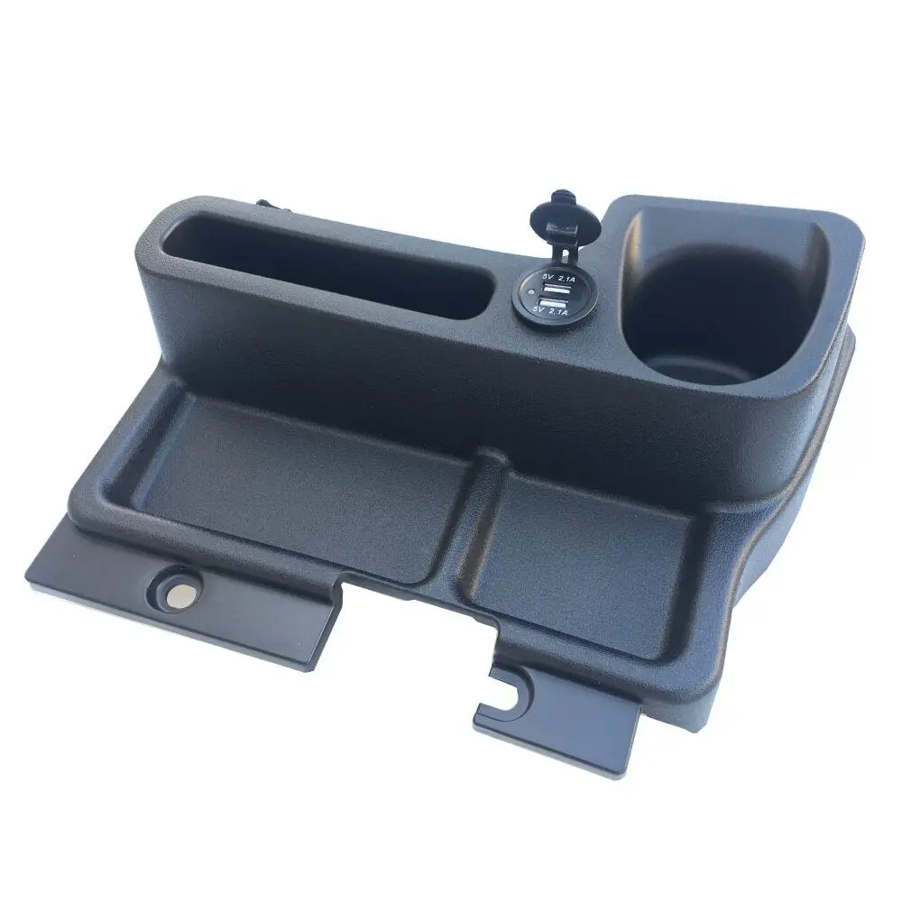

Car Central Control Water Cup Storage Box Charging Port For Land Cruiser 70 Series LC76 LC77 LC78 LC79