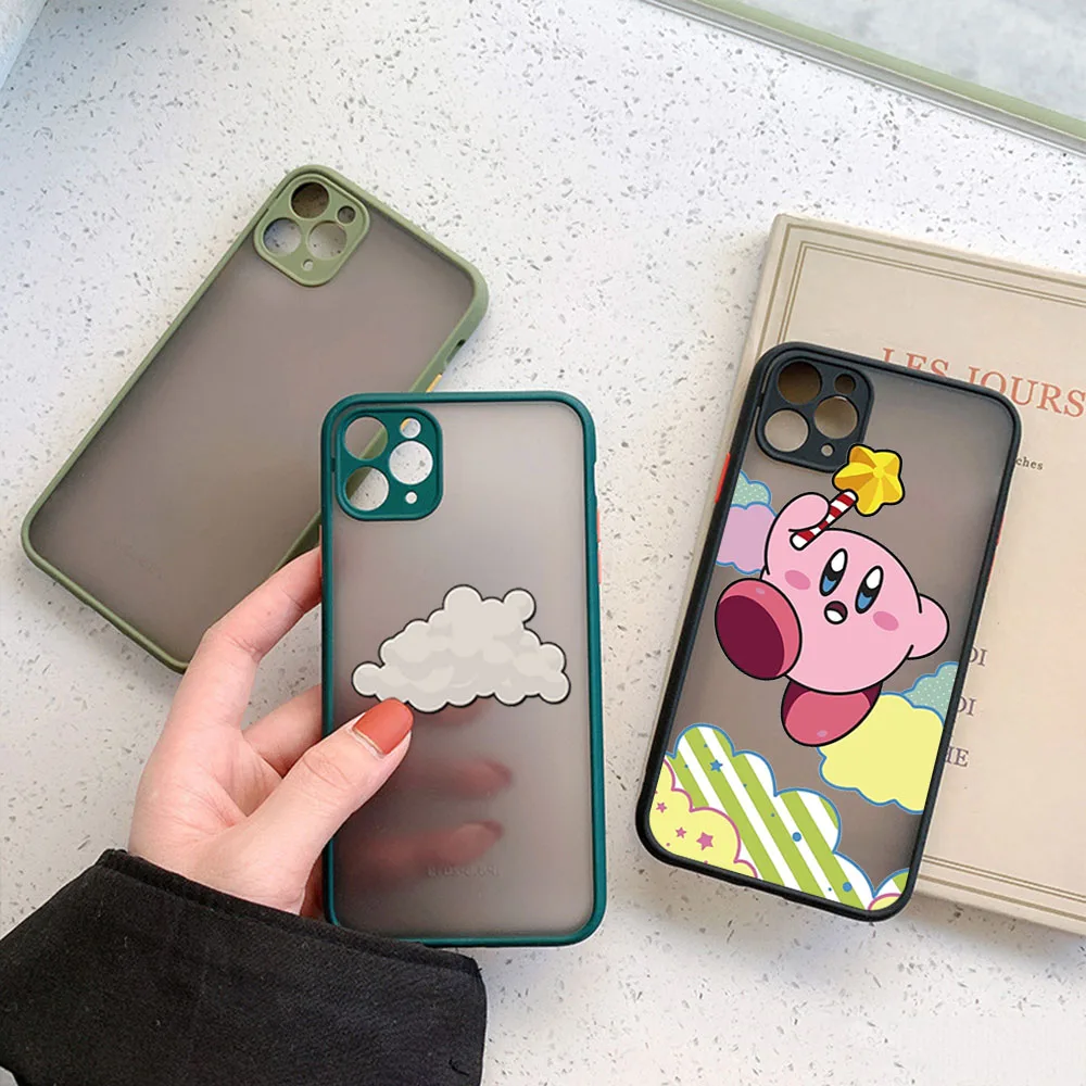 Матовый полупрозрачный чехол для телефона iPhone 16 Pro 15 14 Max 7 8 Plus 11 12 13 Mini X XSMax черный с