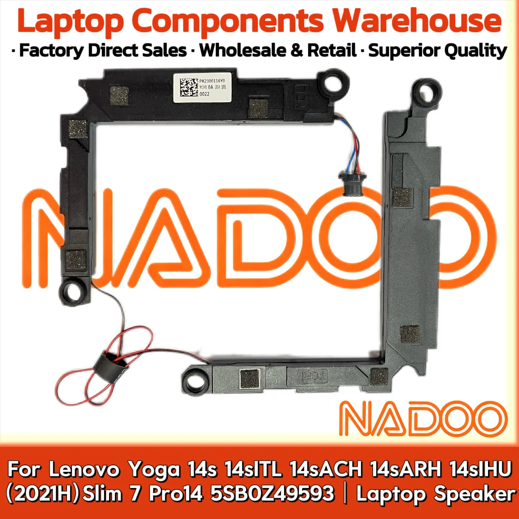 Фото Новый оригинальный аудиодинамик для ноутбука Lenovo Yoga 14s 14sITL 14sACH 14sARH 14sIHU (2021H) Slim 7 Pro14 5SB0Z49593 №1