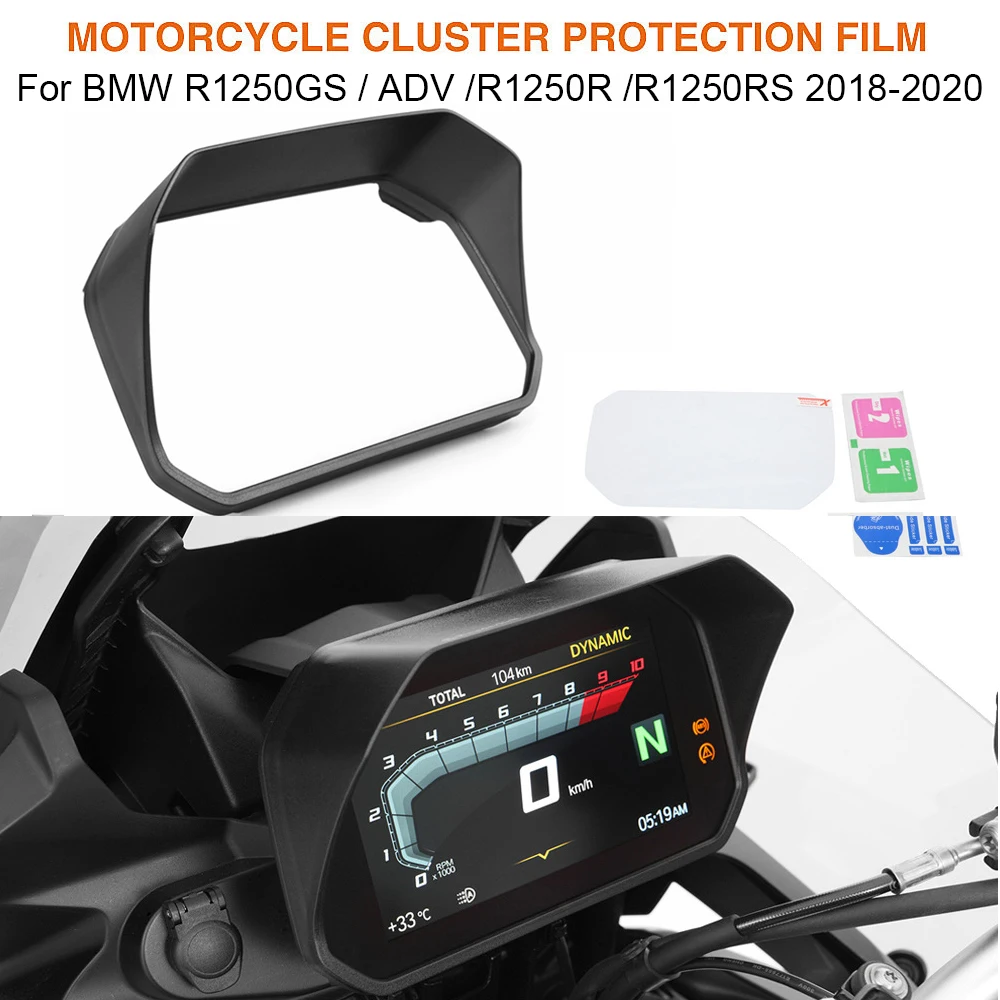 

For Bmw R1250GS R1250R R1250RS R1250 GS ADV R RS Instrument Cluster Light Shield Protective Film Dashboard Screen Protector