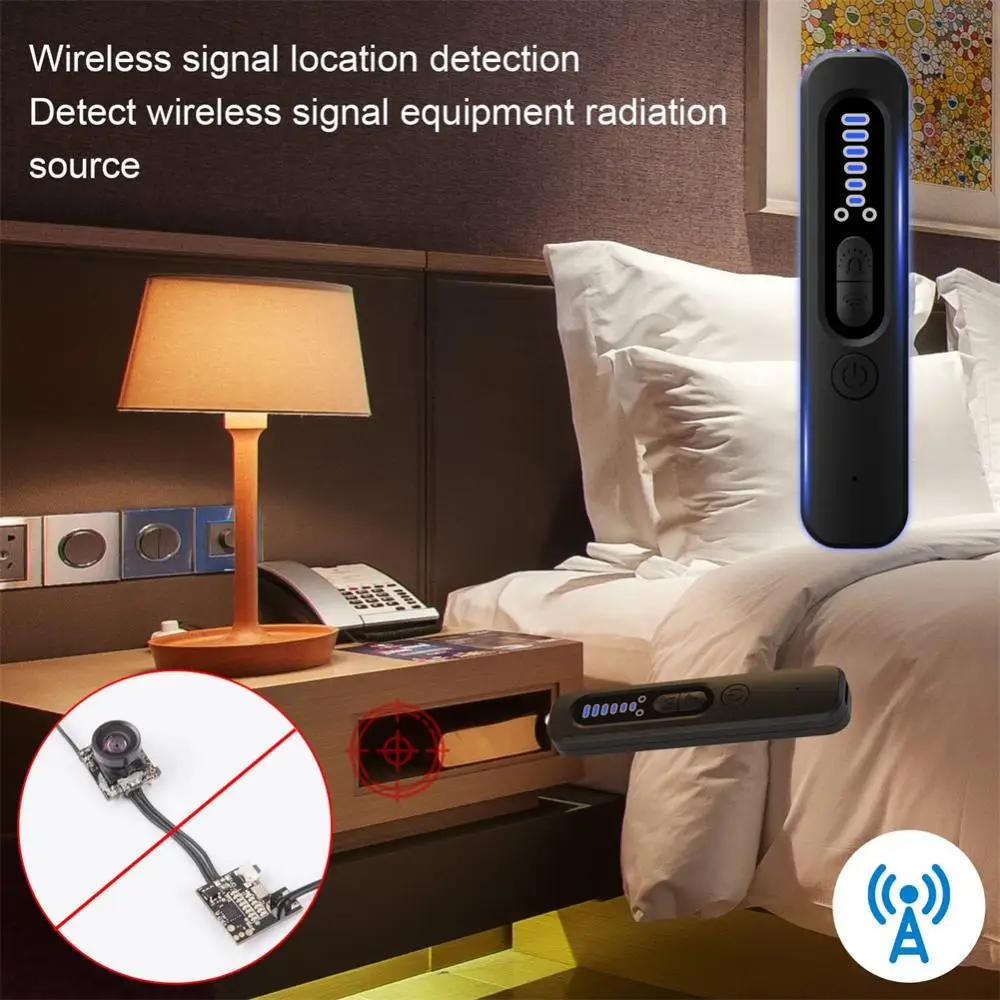 Hidden Camera Detector Security Protection Anti Peeping/Spy/Listening Device RF Wireless Signal Scanner For Home Office Travel enlarge